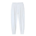 Elegantes pantalones de traje con cintura ajustada al tobillo para hombre