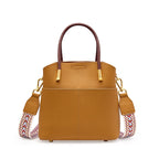 Bolso bucket para mujer de piel granulada con asa doble - Emilia
