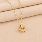 Collar Corazón Doble Mujer - Liora