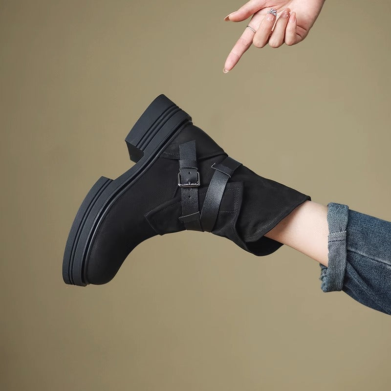 Botas de tobillo para mujer estilo vintage retro - Elske
