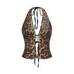 Blusa halter para mujer de estilo elegante - Eilidhra