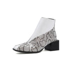 Botines elegantes para mujer con estampado - Avril