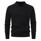 Suéter para hombre punto jacquard con cuello abierto - Raptor