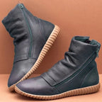 Botas de cuero para mujer de caña media estructurada - Zena