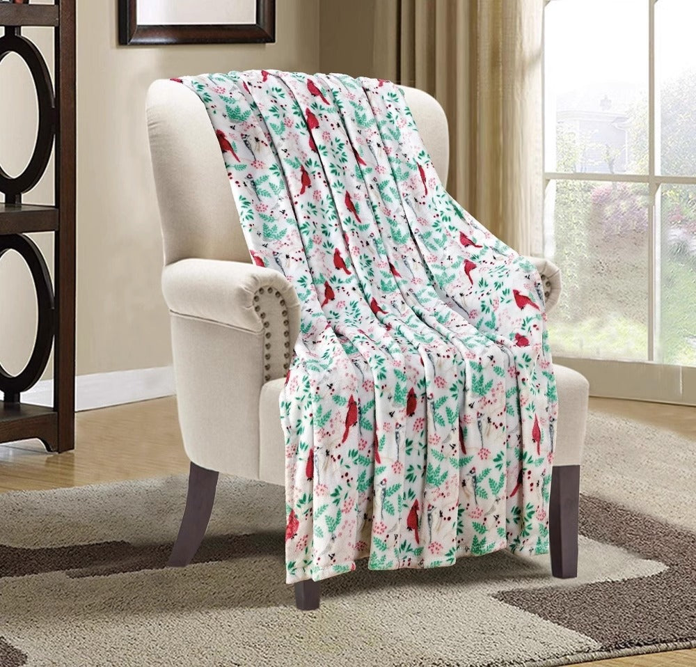 Manta térmica con estampado navideño