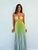 Kailany - Nuevo vestido halter en colores degradados