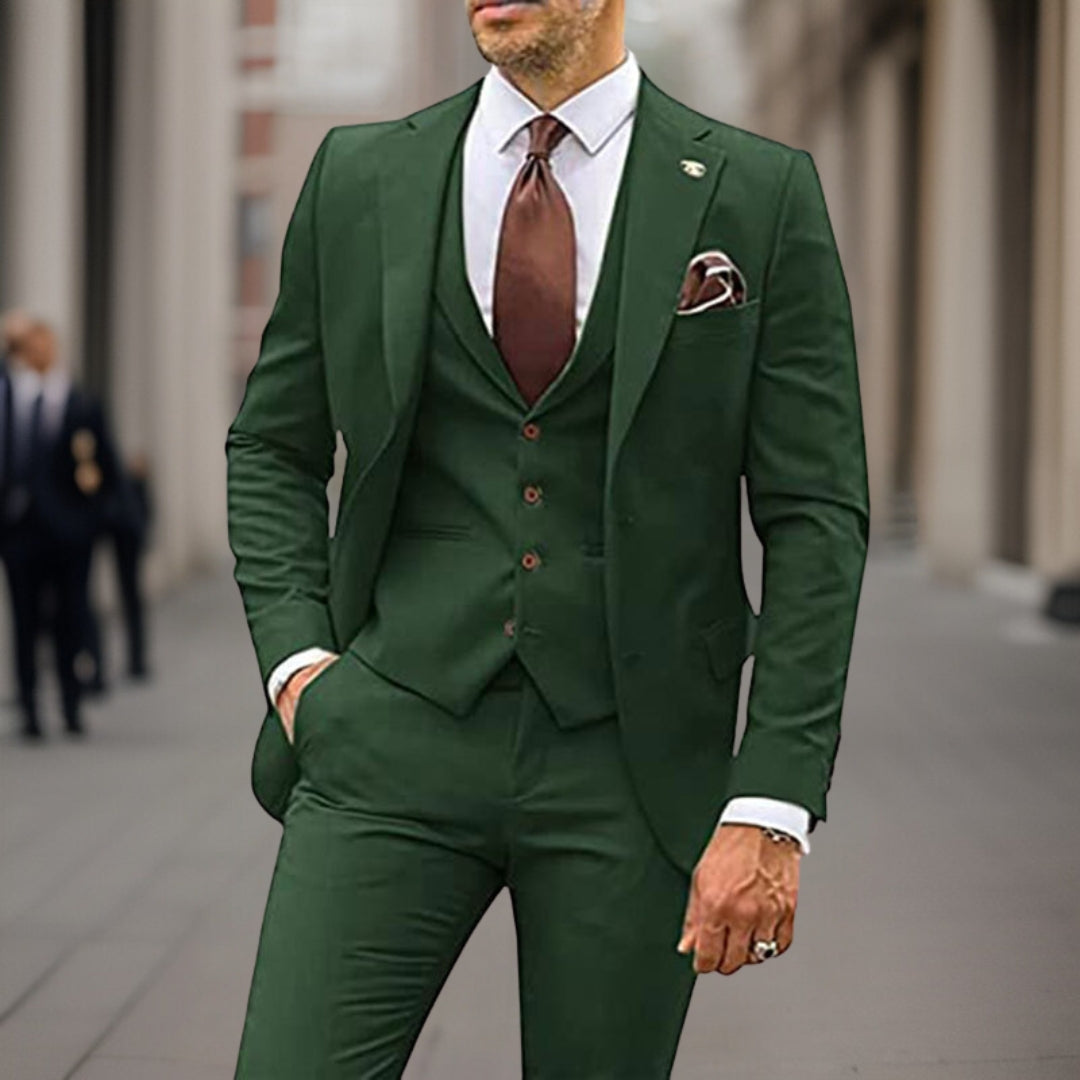 Traje de negocios de tres piezas para hombre - Pietro