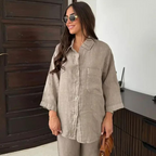 Nienke - Conjunto suelto vintage para mujer