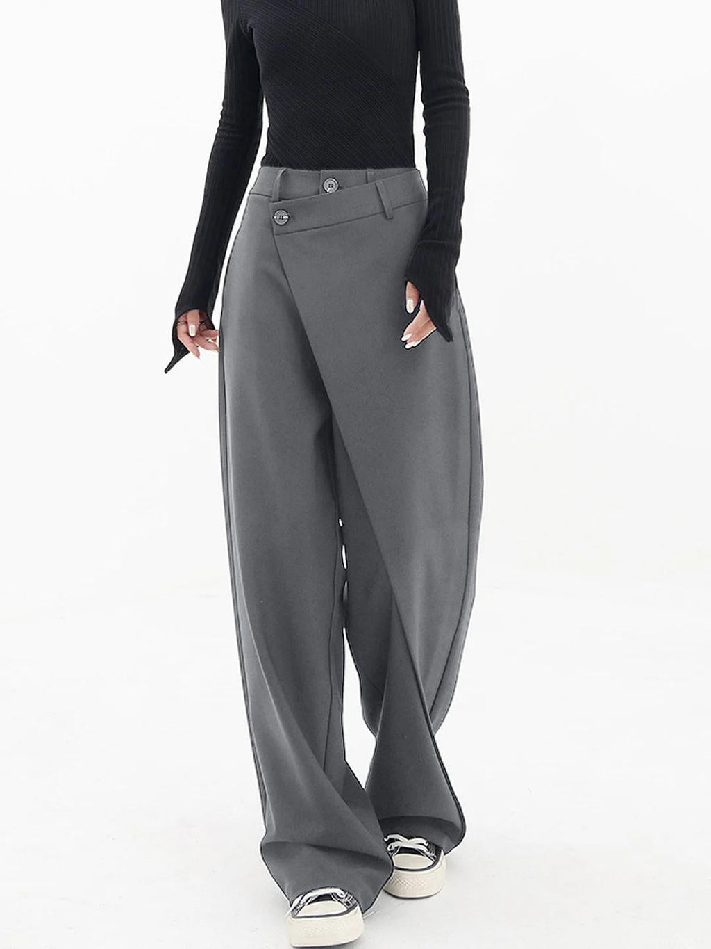 Pantalón para mujer de pierna ancha con cintura estructurada - Arleth