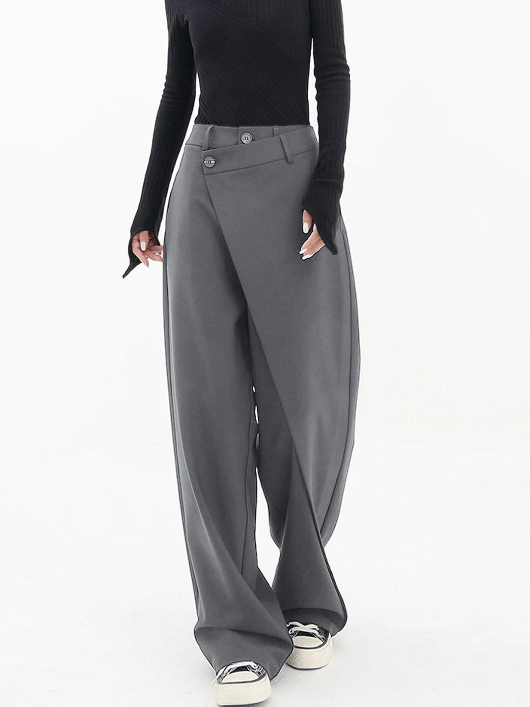 Pantalón para mujer de pierna ancha con cintura estructurada - Arleth