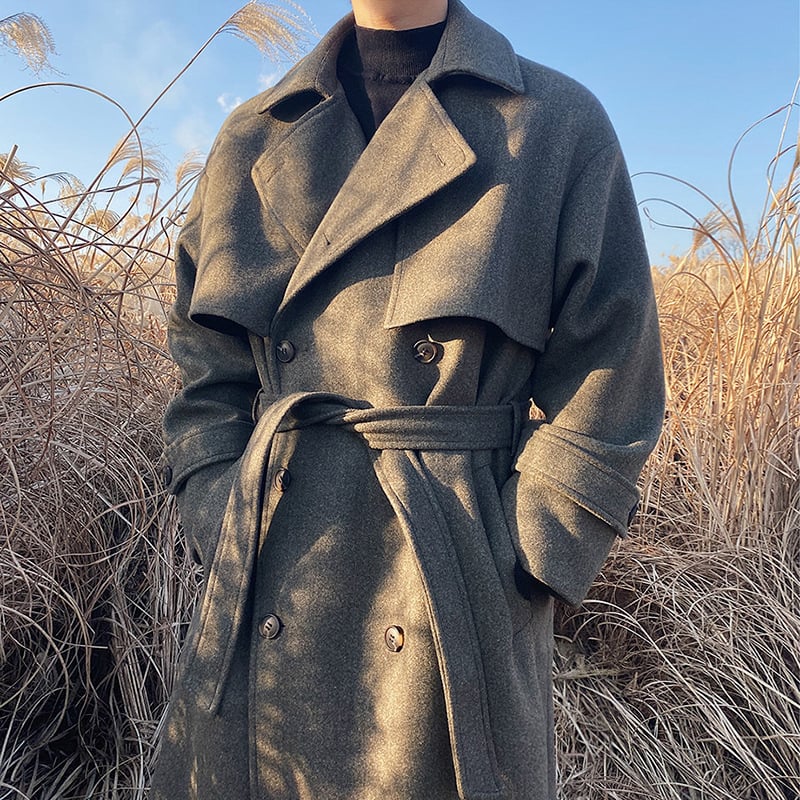 Abrigo de lana para hombre grueso de invierno - Mareon