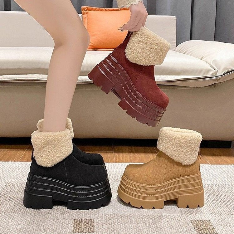 Botines de plataforma para mujer diseño acolchado - Svea