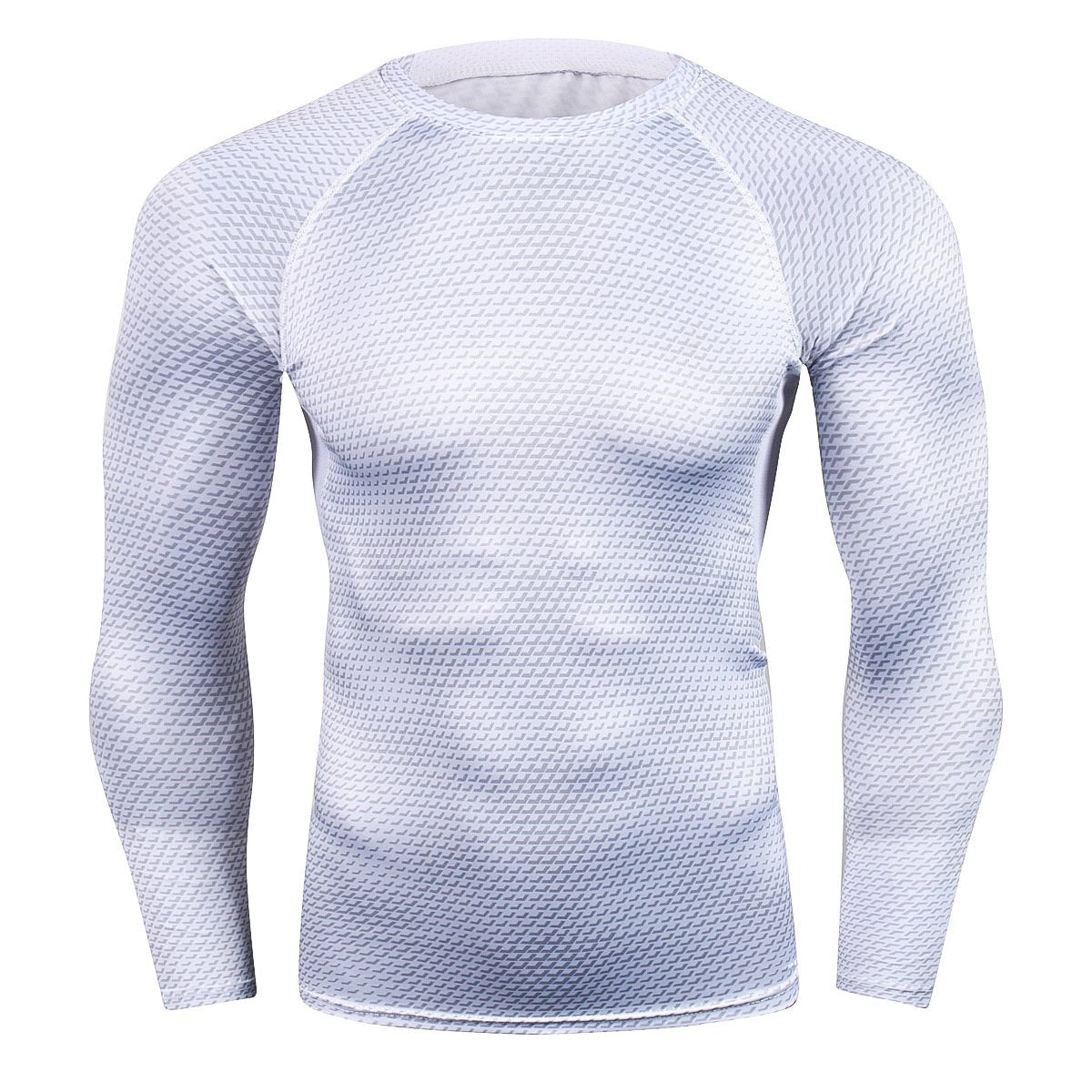 Camiseta deportiva dry fit para hombre manga larga entrenamiento - Roshfran