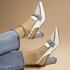 Slingback Tacón Bloque - Millie