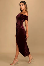 Vestido para mujer tipo terciopelo elegante - Fátima