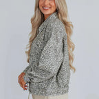 Chaqueta denim con estampado animal para mujer - Livaine