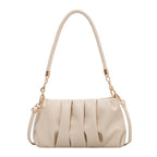 Bolso de hombro suave con pliegues – Evelina