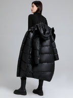 Chaqueta larga para mujer efecto acolchado - Eryndel