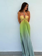 Kailany - Nuevo vestido halter en colores degradados
