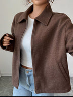 Chaqueta casual para mujer con cremallera - Alena