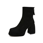 Botines de tacón para mujer con cremallera - Eirl