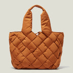 Bolso shopper acolchado de lona para mujer - Sara