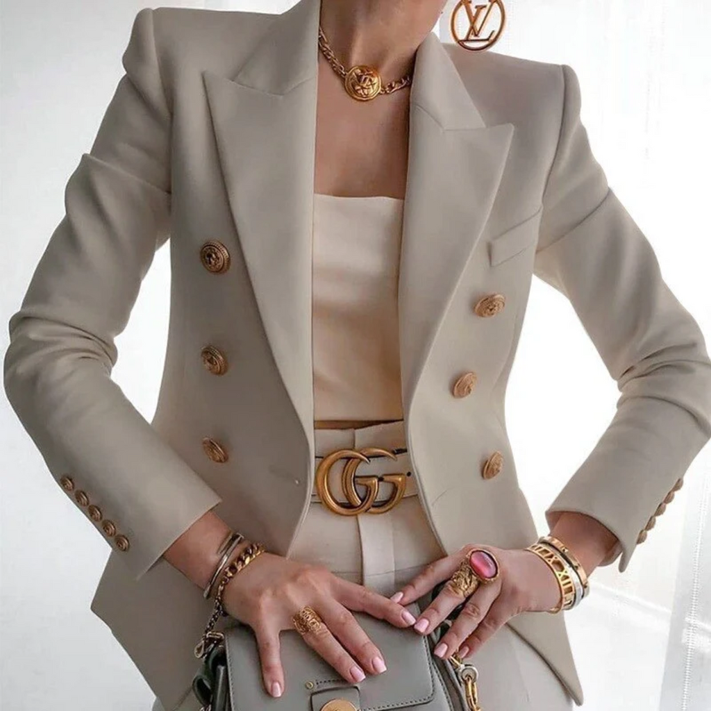 Vanessa - Elegante blazer de algodón de lujo para mujer