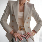 Vanessa - Elegante blazer de algodón de lujo para mujer