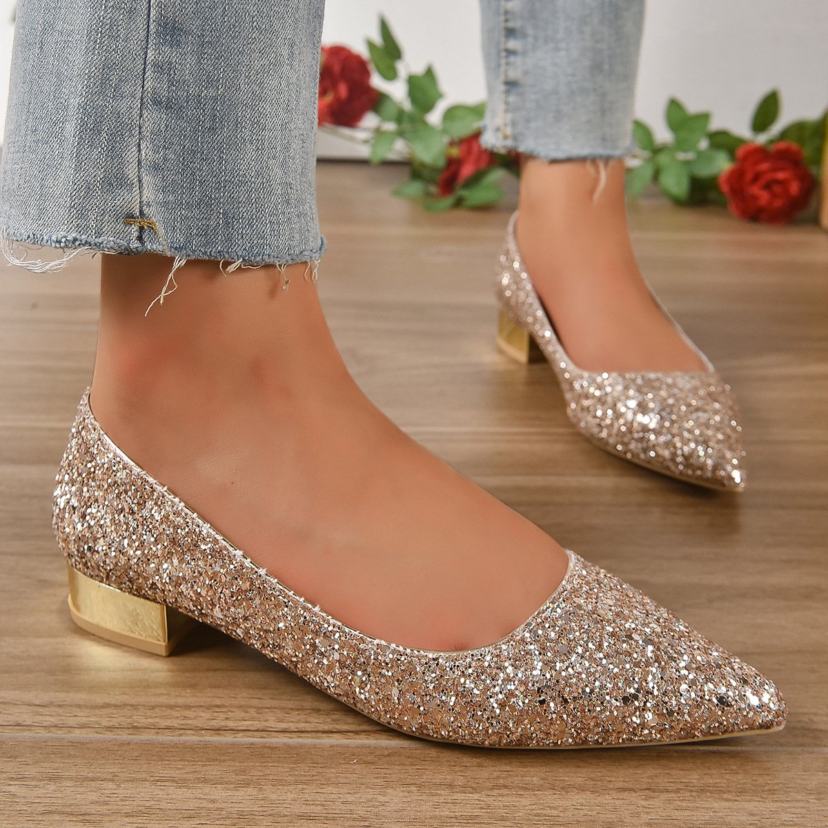 Zapatos para mujer de brillo - Amaya