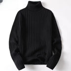 Suéter de cuello alto para hombre tejido acanalado - Darel