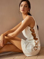Rylie - Vestido sin mangas O-Ring Cutout