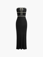 Ruby - Vestido midi de tubo anudado