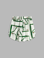 Julia - Conjunto de pantalón corto con cordón estampado