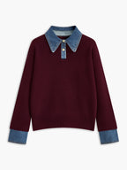 Jersey para mujer con cuello camisero - Alriksa