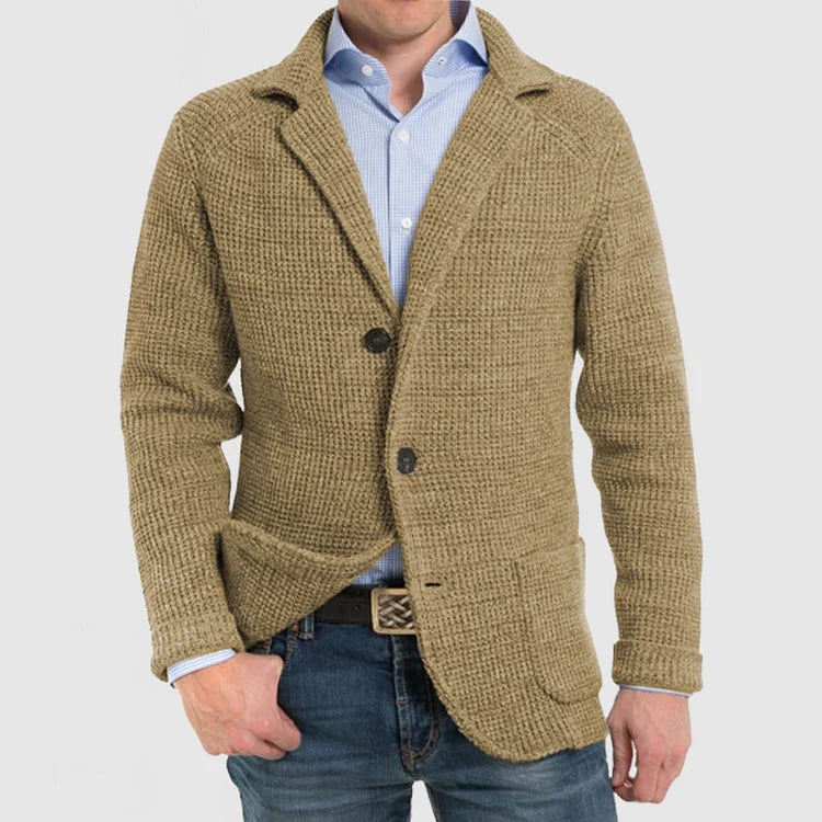 Elegante cárdigan de hombre para los negocios y el ocio