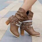 Goldie - Botas con strass y hebilla