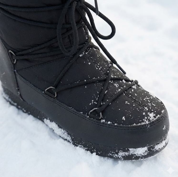 Botas de nieve para mujer impermeables acolchadas de caña media - Kolesa