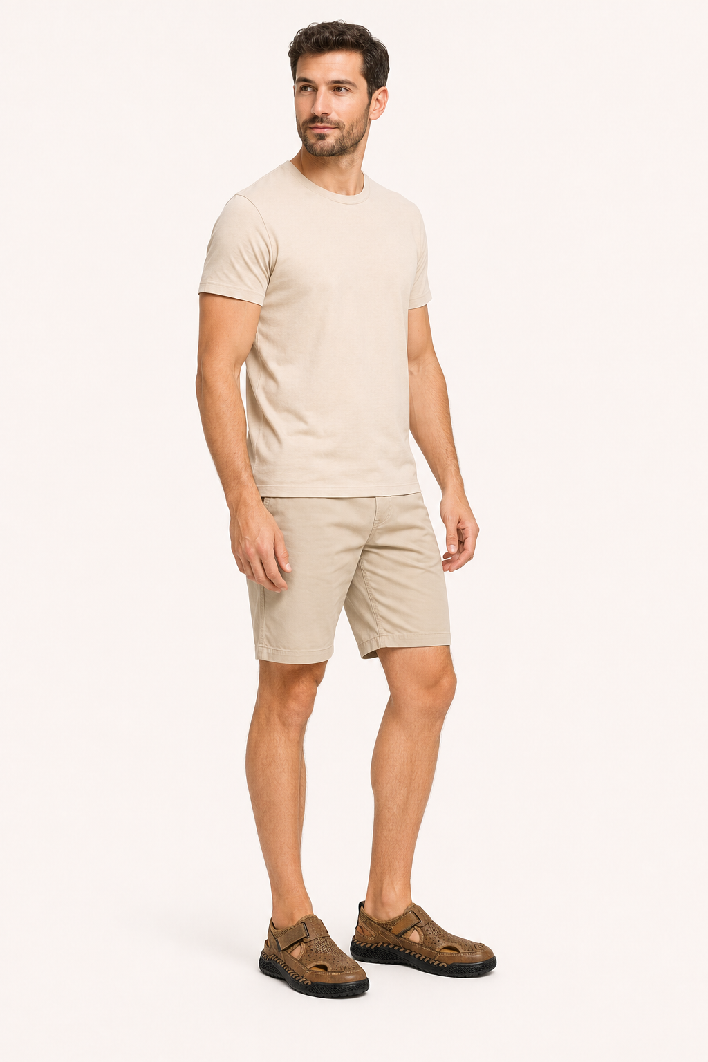 Sandalias cerradas hombre perforadas con velcro - Lorenz