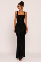Vestido largo de noche elegante para mujer de fiesta y gala - Roswitha