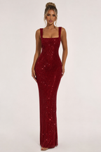 Vestido largo de noche elegante para mujer de fiesta y gala - Roswitha