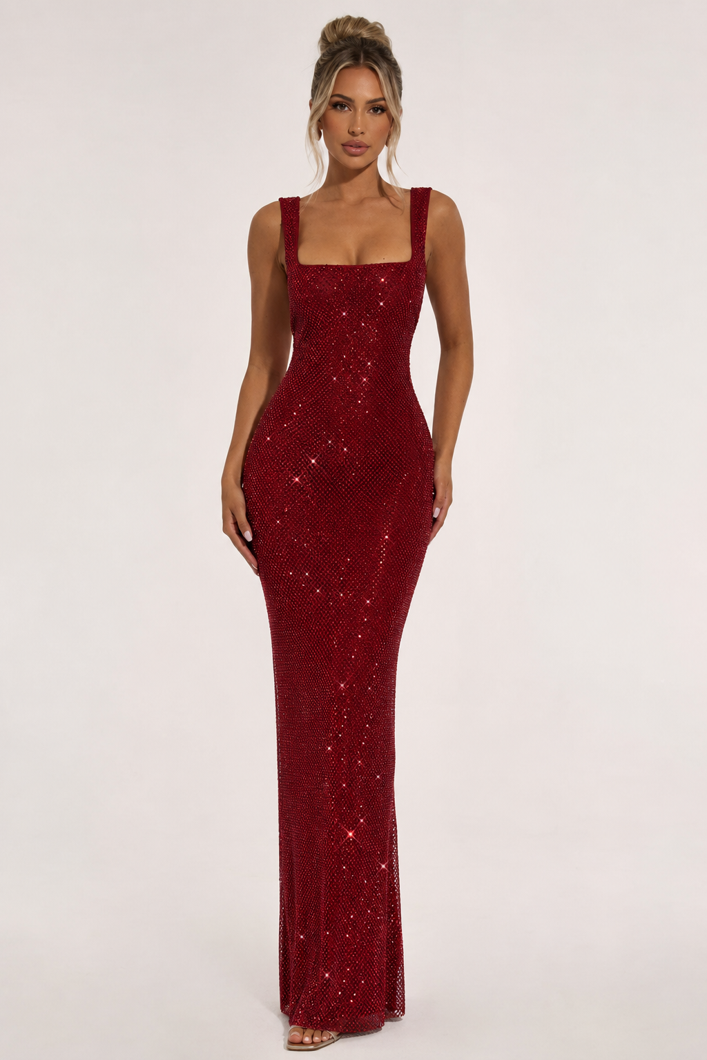 Vestido largo de noche elegante para mujer de fiesta y gala - Roswitha