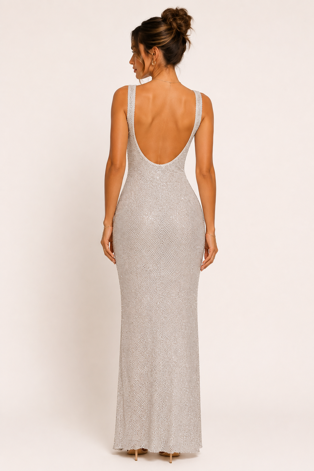 Vestido largo de noche elegante para mujer de fiesta y gala - Roswitha