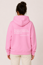 Sudadera mujer con capucha bolsillo canguro y frase frontal - Irmgard