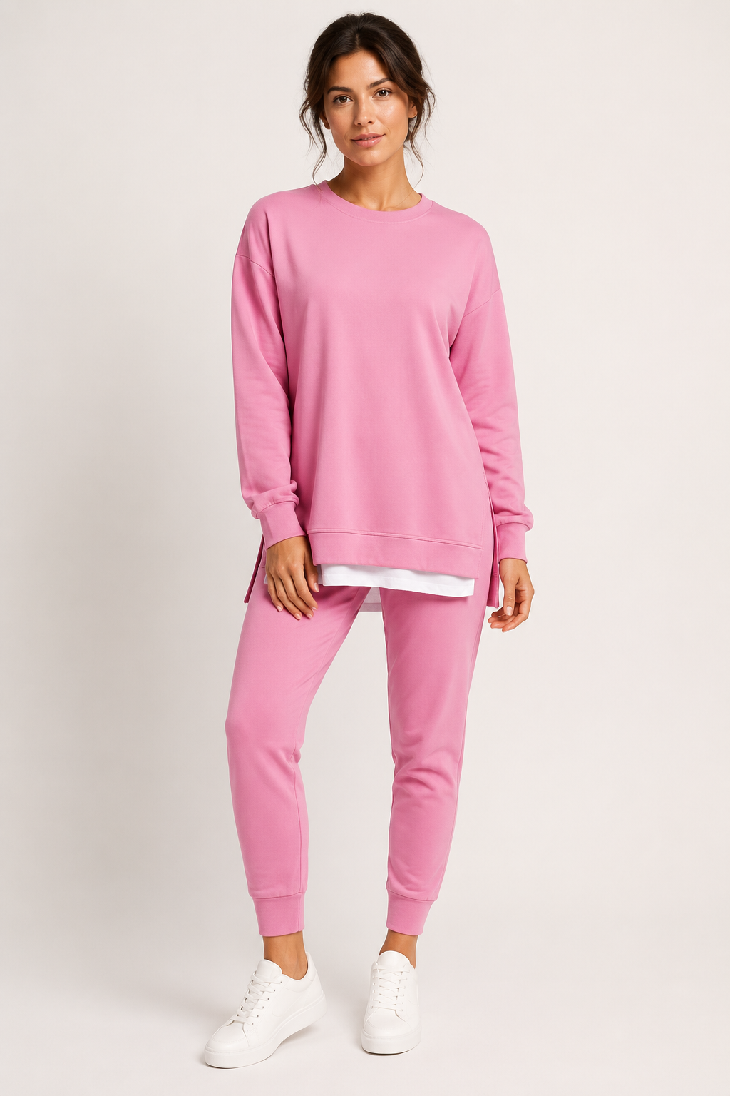 Conjunto mujer sudadera con aberturas laterales y pantalón jogger - Louise