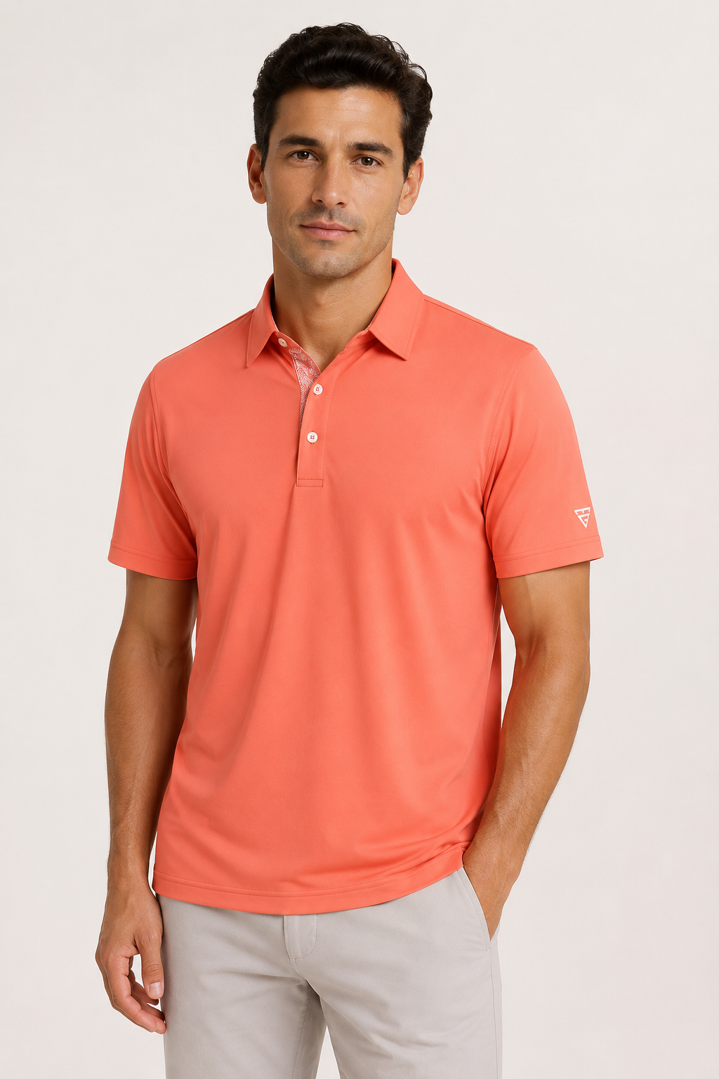 Polo golf hombre manga corta transpirable con secado rápido - Norbert