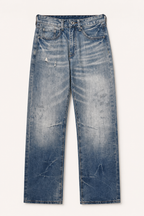 Jeans hombre pierna recta efecto lavado con desgastes - Wigbert