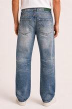 Jeans hombre pierna recta efecto lavado con desgastes - Wigbert