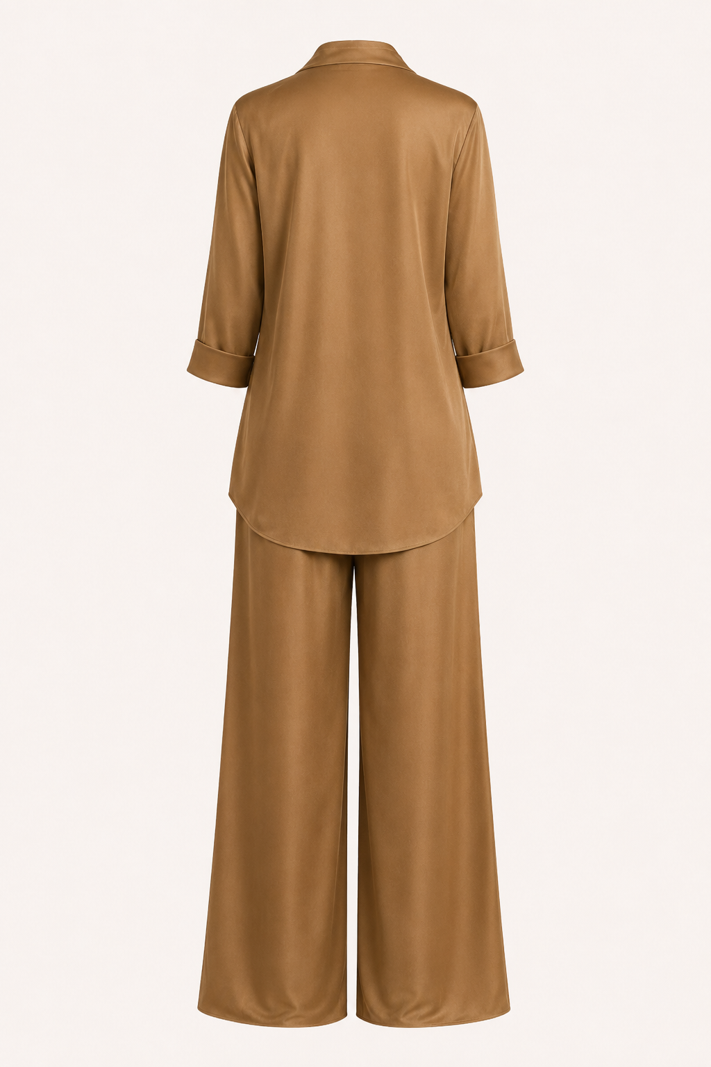Conjunto blusa pantalón mujer satén - Kerstin