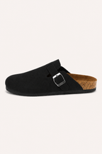 Zuecos unisex cerrados con tira ajustable, hebilla lateral y talón abierto - Hartmut