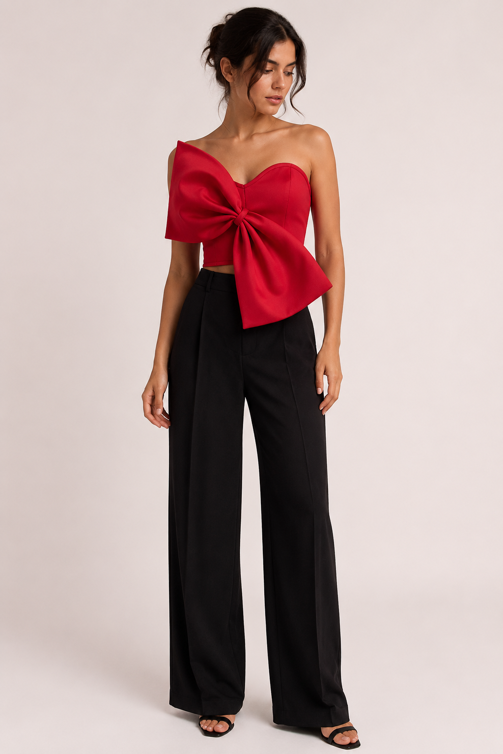 Top corto mujer moño frontal - Hannelore